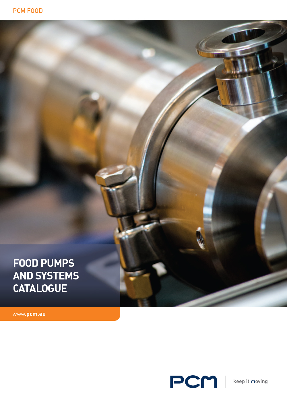 Cover photo of the PCM Food pumps and Equipment Catalogue